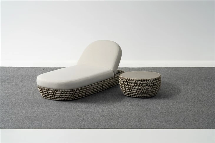 Seraphina Coastal Outdoor Chaise Lounge sett