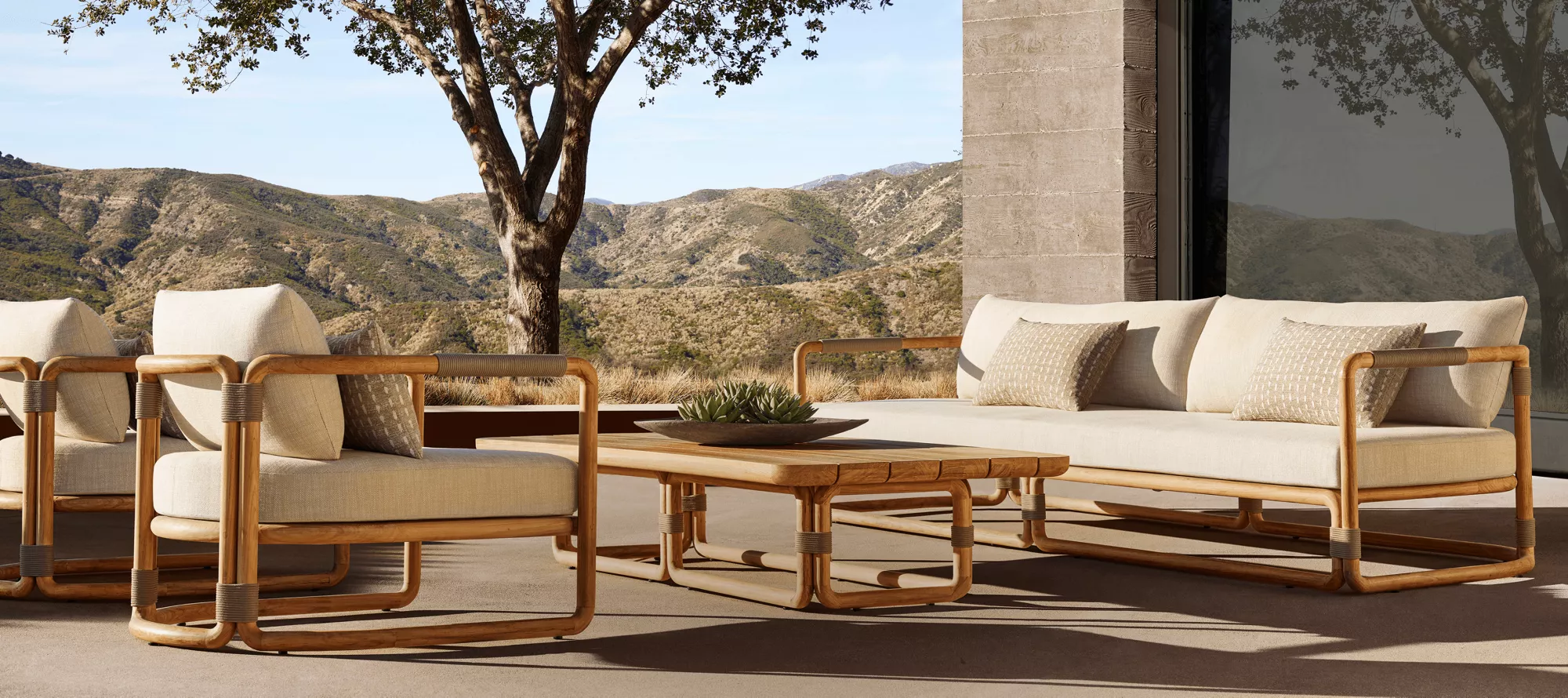 Maro útihúsgagnasett|Premium Teak Lúxus