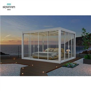 Stór garðpergola með þaki